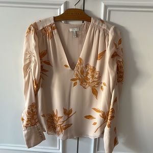 Joie Light pink/peachy Floral Print Blouse
